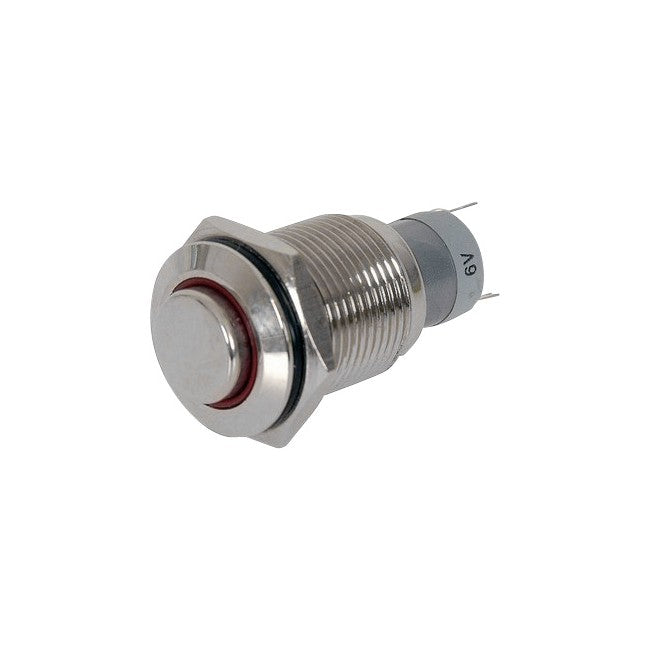 SP4140 IP67 METAL PUSH BUTTON - RED MOMENTARY - 3AMP @ 250VAC SPDT SP-0796
