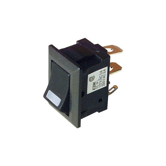 SR2002 MINI ROCKER SWITCH BLACK 250VAC @ 3A - RED ILLUMINATION S3220