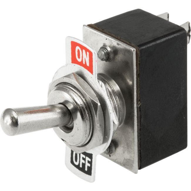 ST6201 SPST METAL TOGGLE SWITCH WITH INDICATOR PLATE 01-001