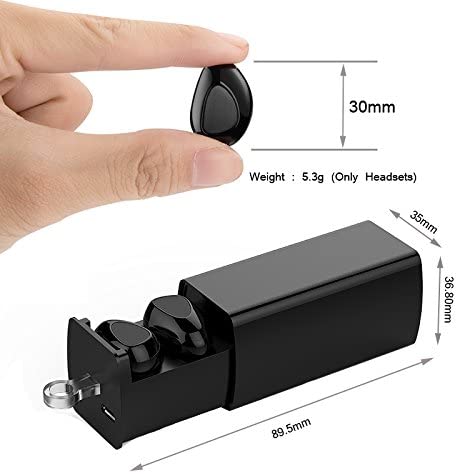 Bluetooth Earbuds True Wireless TWS IPX7 Water Resistant Earphones Mini In-Ear Stereo Headset Call & Music