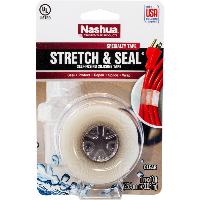 386SSC - 3M STRETCH AND SEAL SILICON TAPE - AMALGAMATING REPAIR TAPE CLEAR - NASHUA