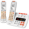 SSE45+1W WHITE XDECT CORDLESS PHONE WITH ADDITIONAL HANDSET UNIDEN 43000941