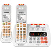 SSE45+1W WHITE XDECT CORDLESS PHONE WITH ADDITIONAL HANDSET UNIDEN 43000941