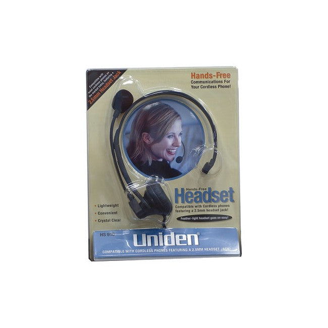 HS910 - HEADSET TO SUIT UNIDEN PHONES - COMPATIBLE WITH MOST PHONES - UNIDEN