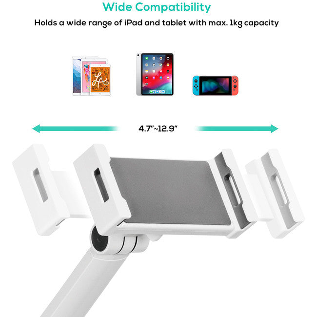 TSTD01 - UNIVERSAL IPAD TAB STAND WHITE - MBEAT