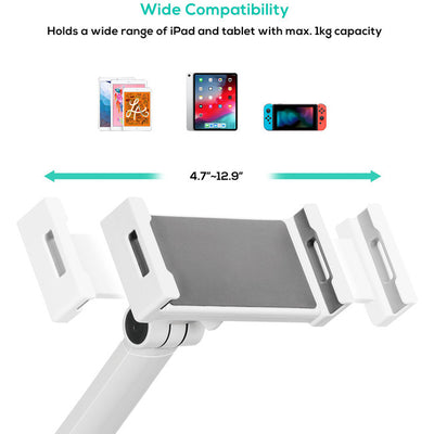 TSTD01 - UNIVERSAL IPAD TAB STAND WHITE - MBEAT