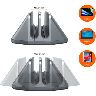 STDS5GRY S5 DUAL TABLET LAPTOP STAND STAGE MBEAT MB-STD-S5GRY