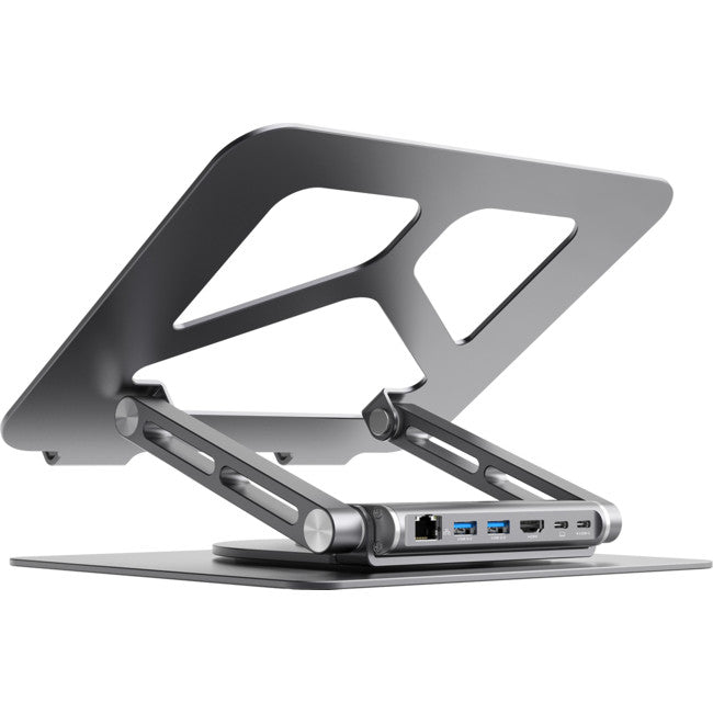 STDS12GRY - ROTATING LAPTOP STAND - WITH USB-C DOCK STAGE S12 - MBEAT