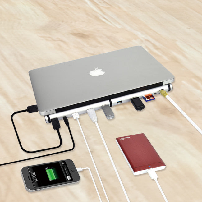 MSDOCK-S MACBOOK AND NOTEBOOK DOCK USB HUB CHARGER MICRO SD LAN MBEAT MB-MSDOCK-S