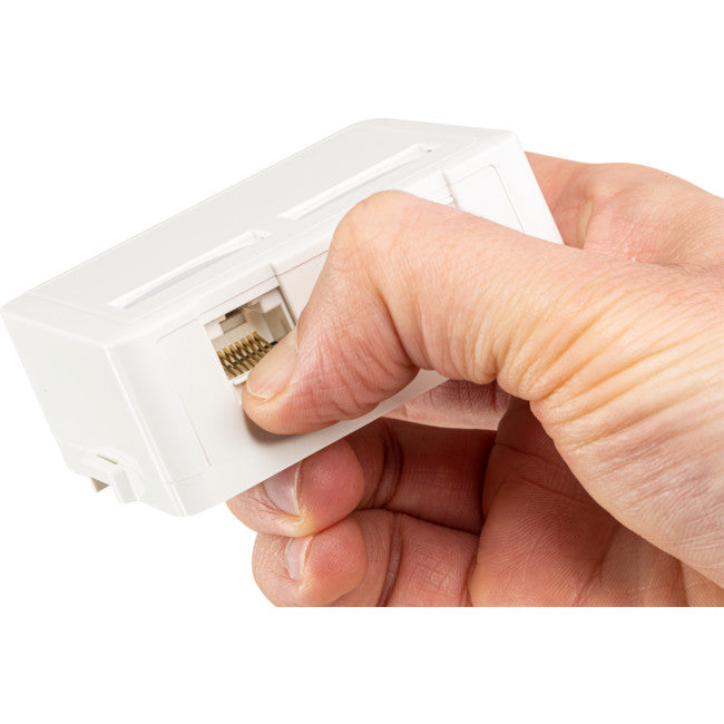 SMBT2C6 - DUAL CAT6 SURFACE MOUNT SOCKET - TELSTRA APPROVED - TE