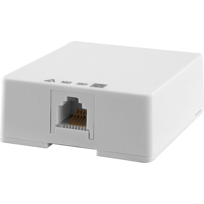 SM166B/WHT 6P6C RJ12 SURFACE MOUNT SOCKET ARCHITRAVE MOUNT  TEL5040 EVERSURE 43075040
