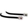 LC0095B/BLK 10MT MODULAR PLUG LEAD - BLACK RJ12 LINE CORD 6P4C TEL5165 TE LC0095B/BLK