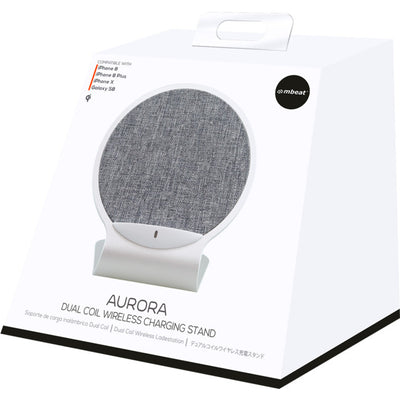 WCS01 10W QI CHARGING STAND AURORA DUAL COIL MBEAT MB-WCS-01
