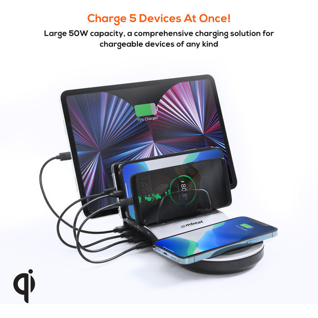 UWC5K USB-C AND QI WIRELESS CHARGER GORILLA POWER MBEAT MB-UWC-5K