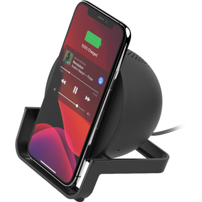 BCSSBK QI CHARGING STAND WITH SPEAKER BELKIN BOOST CHARGE BLACK BELKIN AUF001AUBK