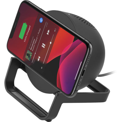 BCSSBK QI CHARGING STAND WITH SPEAKER BELKIN BOOST CHARGE BLACK BELKIN AUF001AUBK