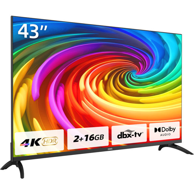 U43G7PG 43" 4K UHD GOOGLE TV FRAMELESS CHIQ 43094004