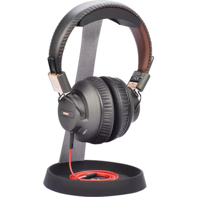 HS102 ALUMINUM HEADPHONE STAND HEADSET HANGER W/CABLE HOLDER AVANTREE HDTB-HS102-BLK