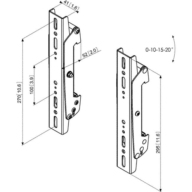 PFS3302 INTERFACE DISPLAY STRIPS MAX VERTICAL FITMENT 270MM VOGEL'S 43130304