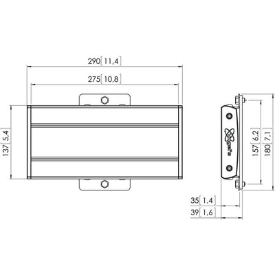 PFB3402B SMALL INTERFACE BAR MAX HORIZONTAL  FITMENT 290MM VOGEL'S 43130306