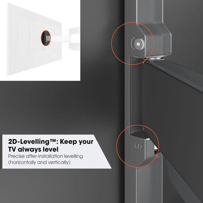 TVM5645 ELITE SERIES LARGE 40"-77" FULL MOTION WALL MOUNT MAX 100KG - GREY VOGEL'S 43130607