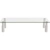 ESS101 GLASS MONITOR DESK RISER RECTANGULAR ERGOVIDA ESS-101