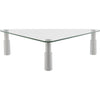 ESS102 GLASS MONITOR DESK RISER TRIANGULAR ERGOVIDA ESS-102