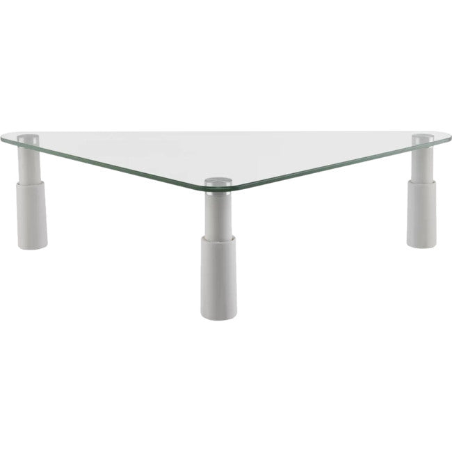 ESS102 GLASS MONITOR DESK RISER TRIANGULAR ERGOVIDA ESS-102