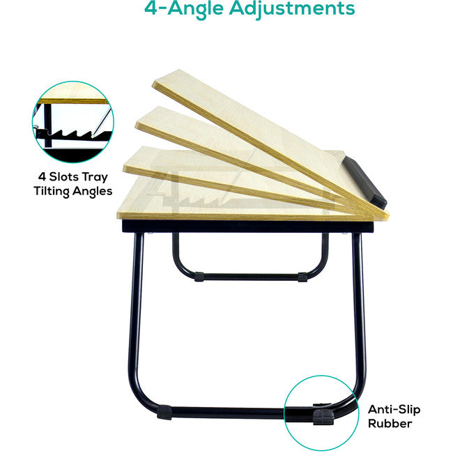 PLRT PORTABLE LAPTOP READING TABLE ACTIVIVA OAK MBEAT ACA-LDSK-01OAK
