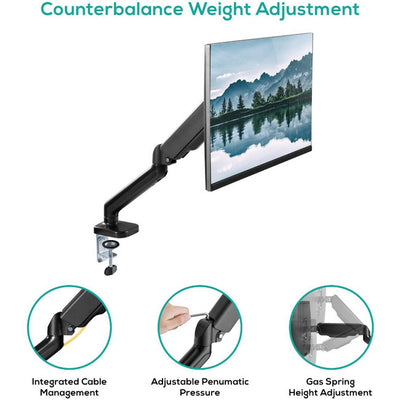 SGC01K - GAS SPRING SINGLE MONITOR ARM - ACTIVIVA - MBEAT