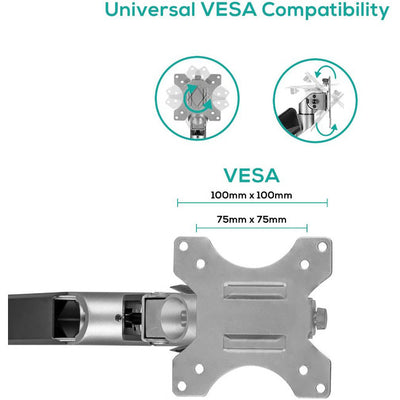 SGS01Y HEAVY-DUTY GAS SPRING SINGLE MONITOR ARM ACTIVIVA MBEAT 43130978