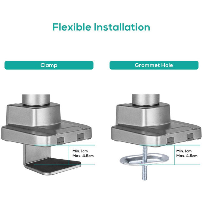 SGS01Y HEAVY-DUTY GAS SPRING SINGLE MONITOR ARM ACTIVIVA MBEAT 43130978