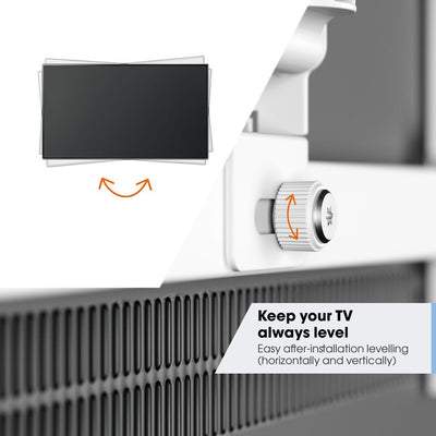 TVM3445W FULL MOTION 32-65" 25KG MOUNT 3 PIVOT -MAX VESA 400X400- WHT VOGEL'S TVM3445W