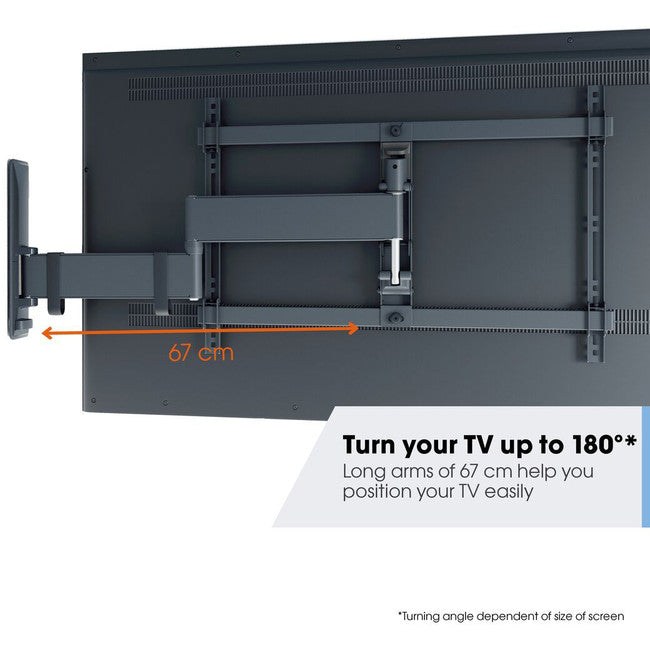 TVM3645B FULL MOTION 40-77" 35KG MOUNT 3 PIVOT -MAX VESA 600X400- BLK VOGEL'S TVM3645B