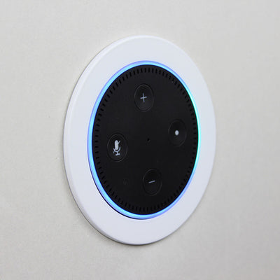 VOICEDOCK ECHO DOT 4.5" MOUNT KIT ROUND/SQUARE MAGNETIC TRIM KIT VANGUARD DYNAMICS VOICE DOCK