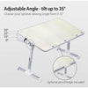 TB101L NEETTO FOLDABLE LAPTOP TABLE PORTABLE GREY 60x33CM LARGE AVANTREE TB101L-GRY