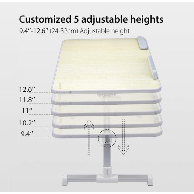 TB101L NEETTO FOLDABLE LAPTOP TABLE PORTABLE GREY 60x33CM LARGE AVANTREE TB101L-GRY