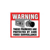 100-354IN CCTV WARNING STICKER [FRONT] FRONT ADHESIVE NESS NESS 100-354IN