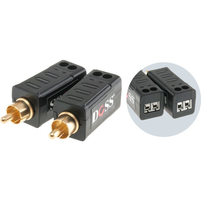 CVB1001 RCA COMPOSITE VIDEO BALUN UP TO 305M VIA CAT5 SCREW DOSS FS-1001CV