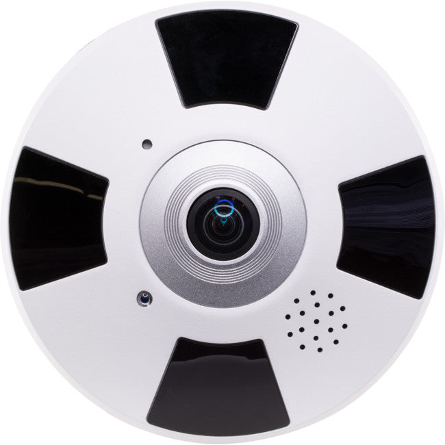 DMF20IPW - FISHEYE 12MP PANORAMIC CAMERA - 20M IR IP WHITE H.265 4XPTZ - DOSS