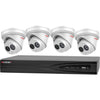 104-202 6MP IP CCTV KIT NVIEW 8CH NVR & 4 TURRET CAMERAS NESS 104-202B
