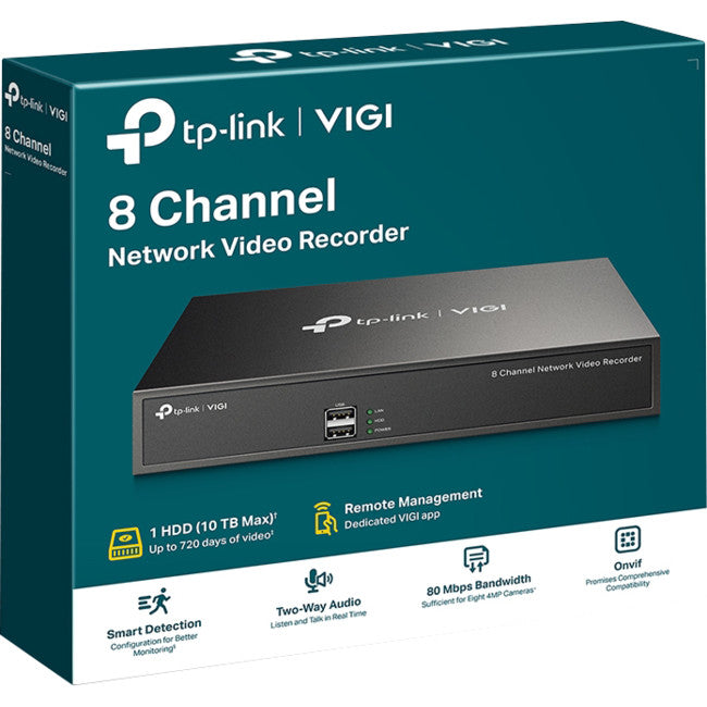 NVR1008H 8CH NETWORK VIDEO RECORDER VIGI TP-LINK NVR1008H