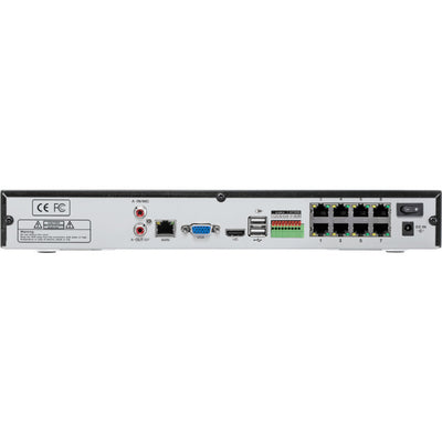 NVR16IQ4KV3 16CH 8 POE IQ ANALYSIS 4K NVR H.265 2XHDD FISHEYE COMPATIBLE DOSS RC7-02016K-8P
