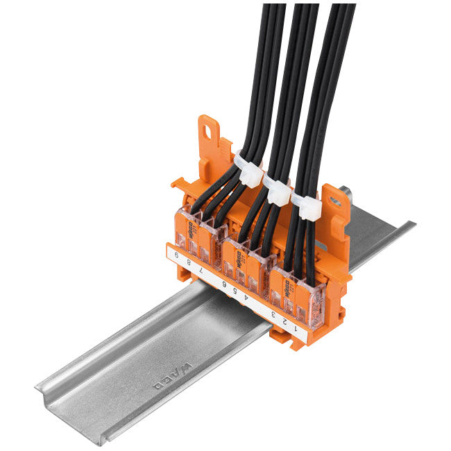 221-500 221 SERIES MOUNTING CARRIER DIN RAIL MOUNT ORANGE WAGO WAGO 221-500