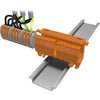 222-500 222 SERIES MOUNTING CARRIER DIN RAIL MOUNT ORANGE WAGO WAGO 222-500