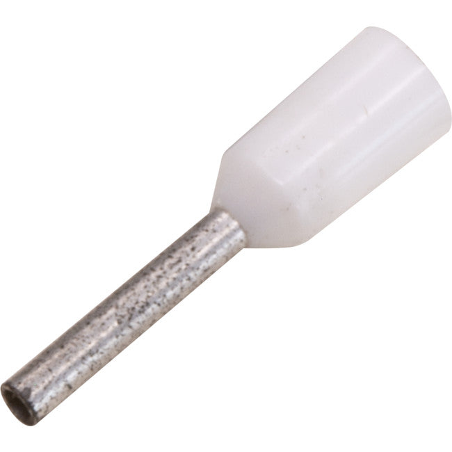 BLP050-100 BOOT LACE PIN WHITE 100PK WIRE SIZE 0.5MM SQUARED BLP050-100