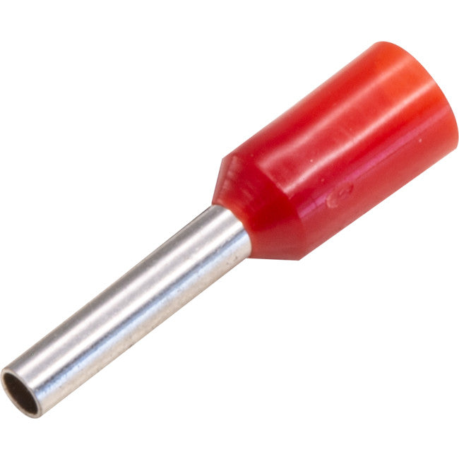 BLP100-100 BOOT LACE PIN RED 100PK WIRE SIZE 1MM SQUARED BLP100-100