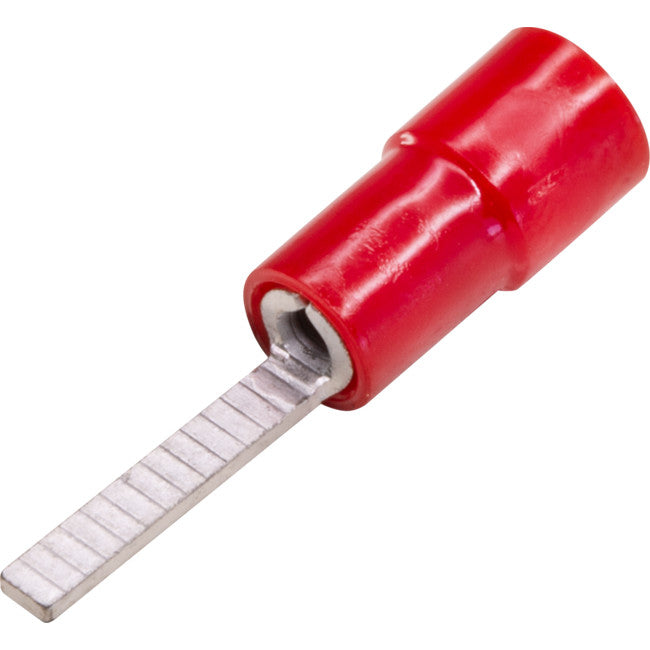 FB1.25-2-100 FLAT BLADE CONNECTOR RED 100PK WIRE RANGE 0.5 - 1MM SQUARED FB1.25-2-100