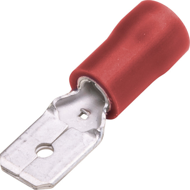MT1.25-6.4D-100 MALE TAB CONNECTORS - RED 100PK WIRE RANGE 0.5-1MM SQUAR MT1.25-6.4DG-100