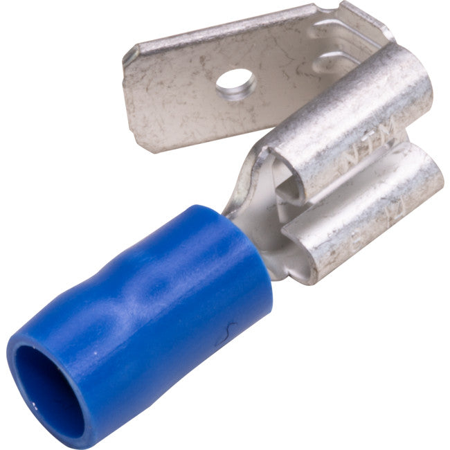 PB2-6.4DG-50 PIGGY BACK QUICK CONNECT BLUE 50PK WIRE RANGE 1-2.5MM SQUARE PB2-6.4DG-50